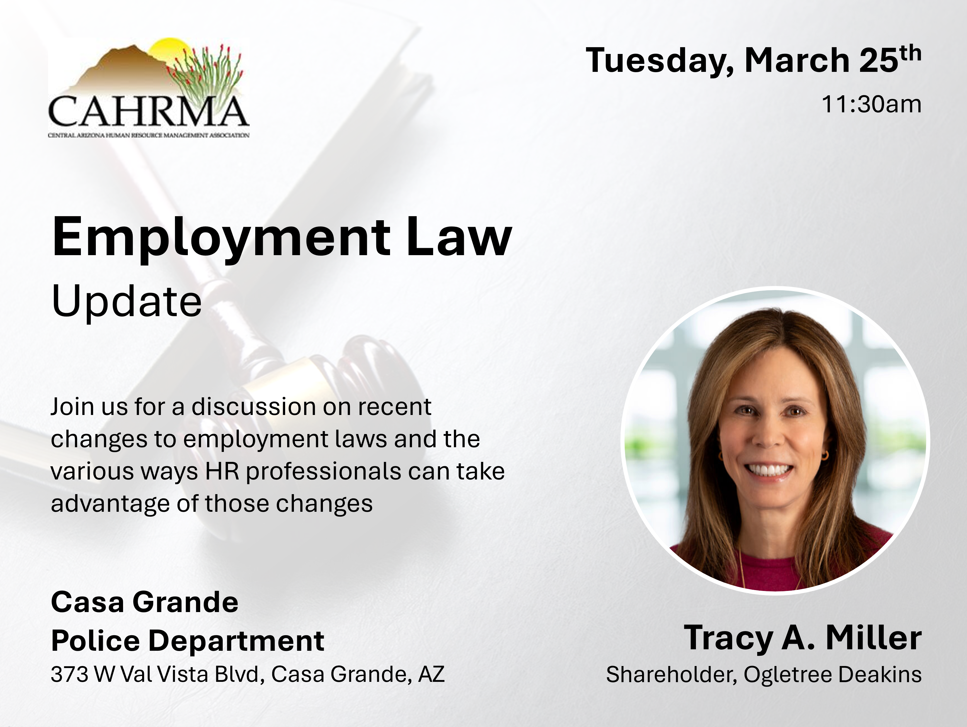 CAHRMA Employment Law Update